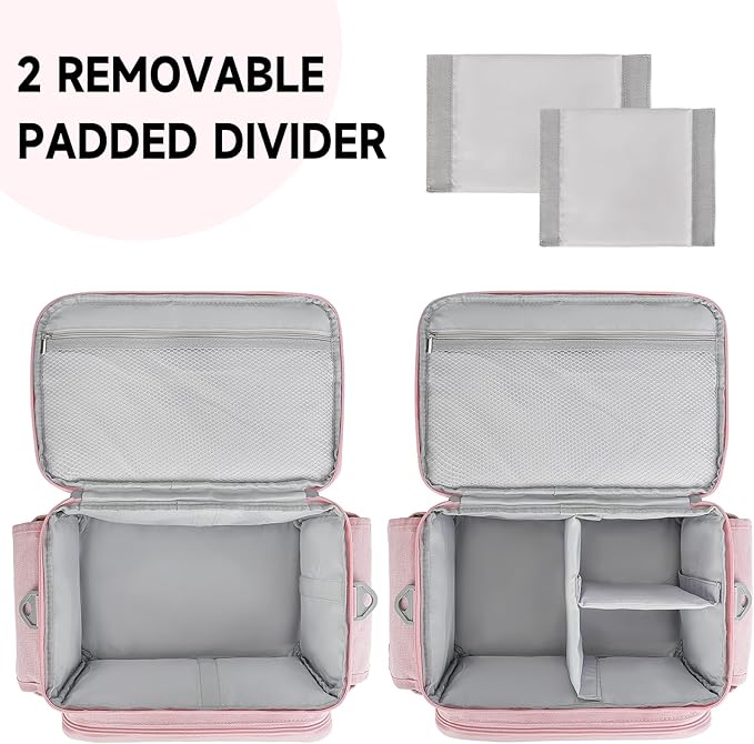 LEFOR·Z Large Sewing Supplies Organizer Storage Bag, Double-Layer Protable - Image 4