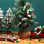 FairySandy 240 Pcs Christmas Wooden Beads Craft 0.63 Inches Hanging Red Green - Image 6