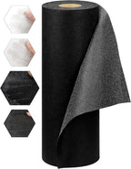 FIVEIZERO Medium Weight Black Iron-On Non-Woven Fusible Interfacing: 12in x by FIVEIZERO