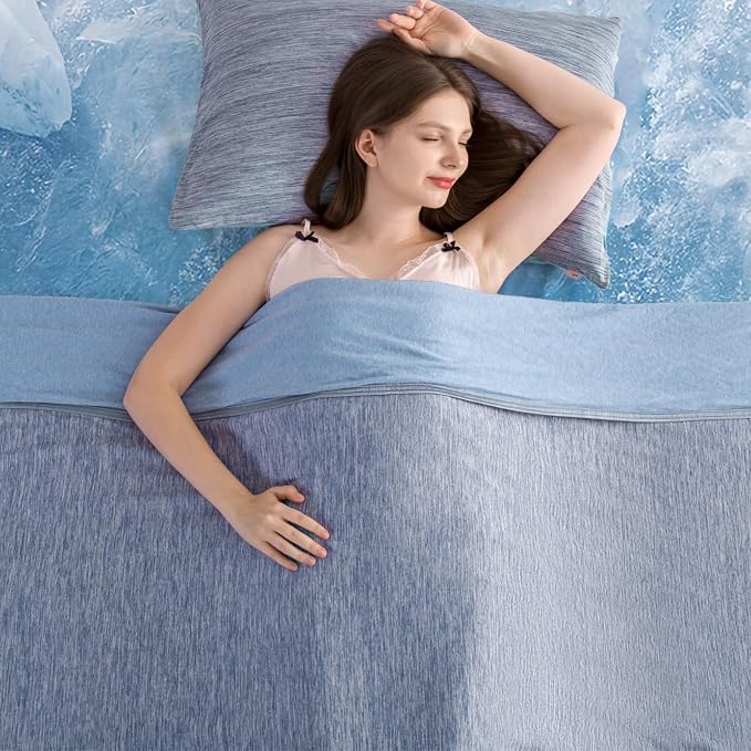 Elegear Revolutionary Cooling Blanket Throw Absorbs Heat to Keep Body Cool by Elegear