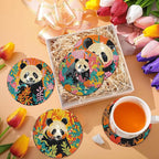 EWJRNSF 8 PCS Diamond Art Coasters Kit, Small Diamond Painting Coasters - Image 7