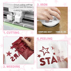 Red Glitter Heat Transfer Vinyl, Glitter Iron-On - Image 4