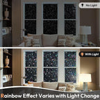 Haton Blackout Window Film, Stained Glass Sun Light Blocking Privacy Tint Shades - Image 7