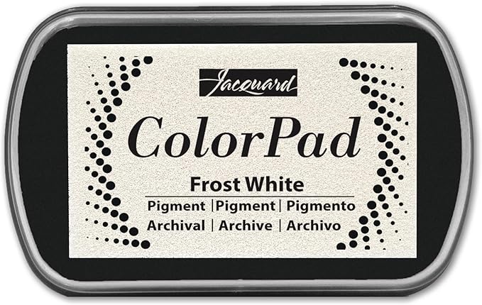 Jacquard ColorPad Archival Pigment Ink Stamp Pads- Frost White by Jacquard
