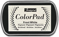 Jacquard ColorPad Archival Pigment Ink Stamp Pads- Frost White by Jacquard
