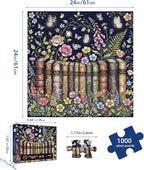 Botanical Book Garden Puzzles for Adults 1000 Pieces, Recycled Paper | - Image 5