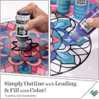 Gallery Glass Stained Glass Paint, Peach Tea 2 fl oz Brilliant Smooth Finish - Image 7