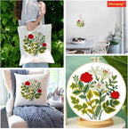 Zhenqing Rose and Lily Cross Stitch Kit - Image 8