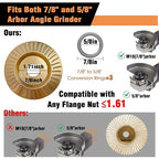 11PCS Wood Carving Disc Set for 4" or 4 1/2" Angle Grinder, Stump Tool Grinding - Image 3