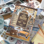 Vintage Scrapbook Stickers, Aesthetic Global Travel Sticker Book - Image 7