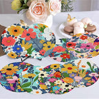 8 Pack Diamond Art Coasters, Wildflowers Diamond Painting Coasters Kits | - Image 5