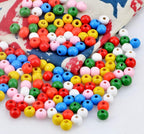 AD Beads Wood Spacer Loose Wooden Craft Beads Big Hole Beads Assorted - Image 2