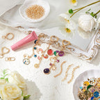 VioraWhite 457 Pcs Charms Lip Gloss Keychain Making Kit DIY Keychains Kit - Image 4