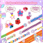 Rubber Band Bracelet Kit for Kids Girls Ages 6-12, 1300+ PCS DIY Craft Kits - Image 8