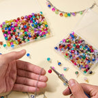 150Pcs Crystal Dangle Charms for Jewelry Making Crackle Bulk Small Cute Charms - Image 4