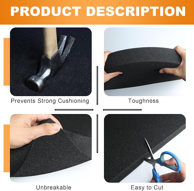 Eunice 2Pcs Polyurethane Foam Sheets - Image 3