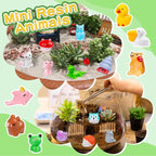 200 Pcs Mini Patio Miniatures Figurines Colorful Mini Resin Figures in Bulk - Image 4