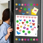700 Pcs Glitter Foam Stickers, Butterfly & Flower & Bow Shapes Stickers - Image 5