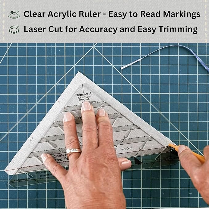 New Leaf Stitches Clearly Perfect Slotted Trimmer — Acrylic Quilting Ruler - Image 8