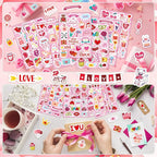 24 Sheets Valentine Stickers for Kids - Image 7