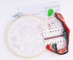 FUNATIC Let's Go Girls Embroidery Kit | Funny Beginner Needle Work Starter Set - Image 2