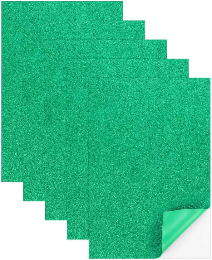 MECCANIXITY 5 Sheets Dark Green Shiny Foam Sheets by MECCANIXITY