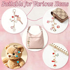 Pjordo 652Pcs Charm Lip Gloss Keychain Making Kit, DIY Keychain Kit Includes - Image 3
