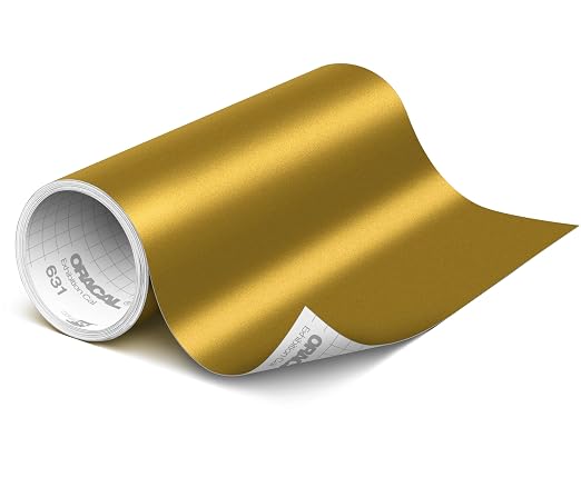 ORACAL 631 Matte Gold Vinyl Durable Roll Easy to Weed Permanent Adhesive Craft by Orafol