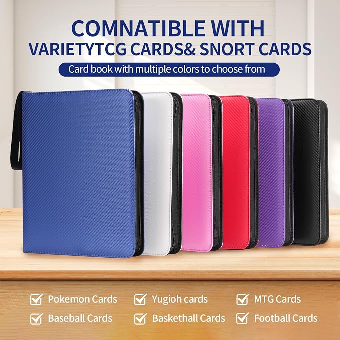 Card Binder – 720 Capacity, Zippered Trading Card Holder - Image 4