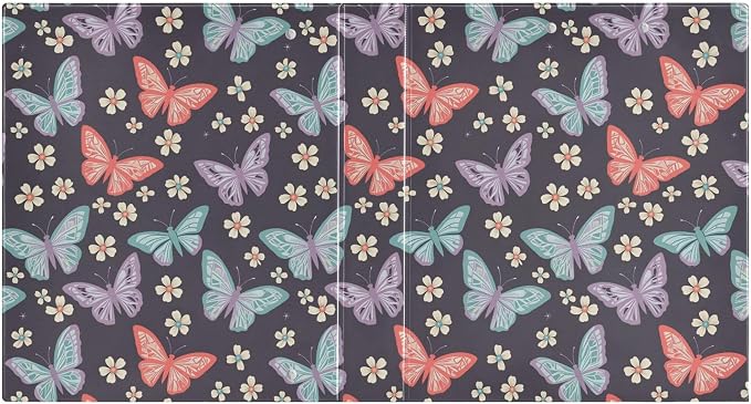 Butterfly Insect Flower Round Ring Binders 1.5 Inch Biology Botany Natural - Image 2