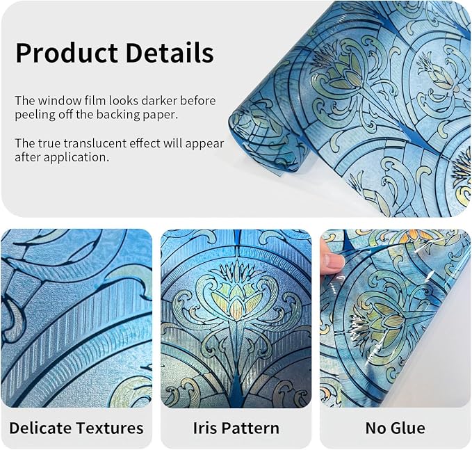 3D Vintage Stained Glass Window Film - Image 5