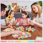 Junkin 1000 Pcs Magic Noodles Foam Crafts Puffs Corn Crafts Arts Kit Bulk Cross - Image 5