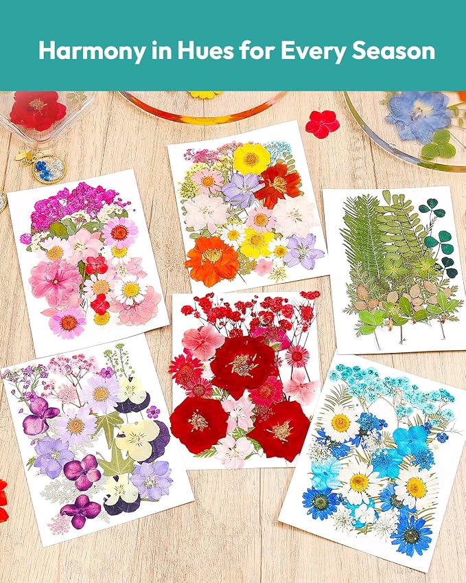 Dried Flowers, Resiners 174Pcs Pressed Flowers - Image 2