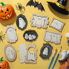 Simgoing 12 Set Wood Ghost DIY Frames Decorating Craft - Image 3