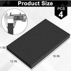 ToLanbbt Polyurethane Foam Sheets, 4P 16 x 12 x 1 Inch Cuttable Tool Box Case - Image 2