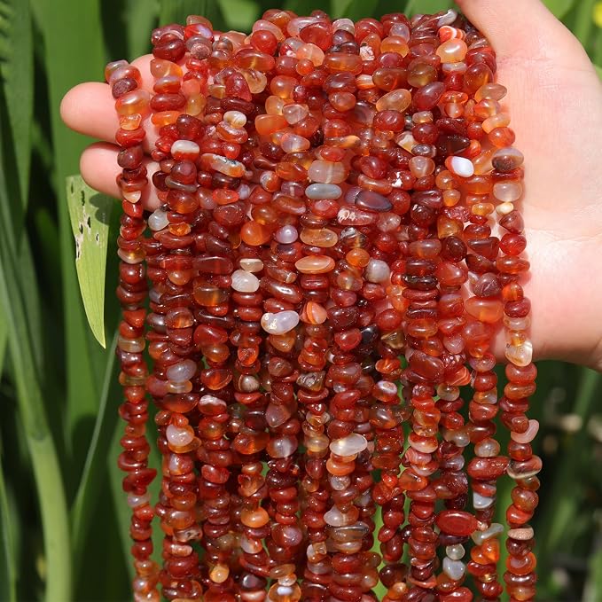 400pcs Natural Chip Stone Beads - Image 4