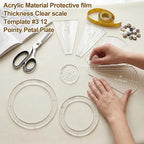 10 Pcs Quilting Templates, Reusable Acrylic Quilting Rulers Set - Image 3