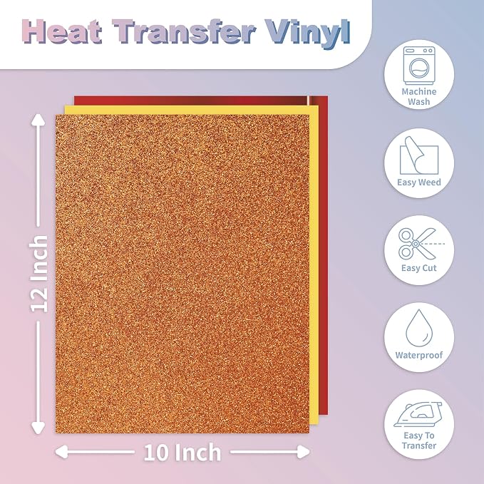 DUEUIOE Premium Glitter HTV Bundle - Image 2