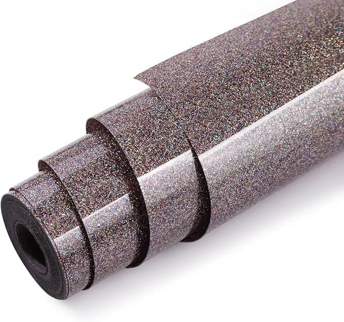 Glitter HTV Heat Transfer Vinyl Roll by WRTUUED