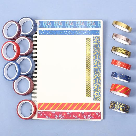 Mr. Pen- Washi Tape Set, 15 Rolls, Metallic Foil | 5 Yards/Roll, Washi Tape - Image 8