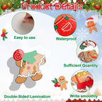 60pcs Christmas Theme Cutouts Gingerbread Man Bulletin Board Decoration Xmas - Image 3