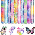 Tintnut Spring Tie Dye Heat Transfer Vinyl, PU HTV sheets, easy cut & weed by Tintnut