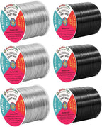 Mandala Crafts 18 Gauge Silver Tone Black Anodized Aluminum Craft Wire | 450 FT by MandalaCrafts