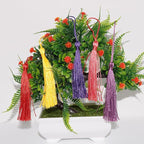 VAPKER 100 Pieces Red Tassels 13cm/5-Inch Silky Handmade Soft Tassels Floss - Image 6