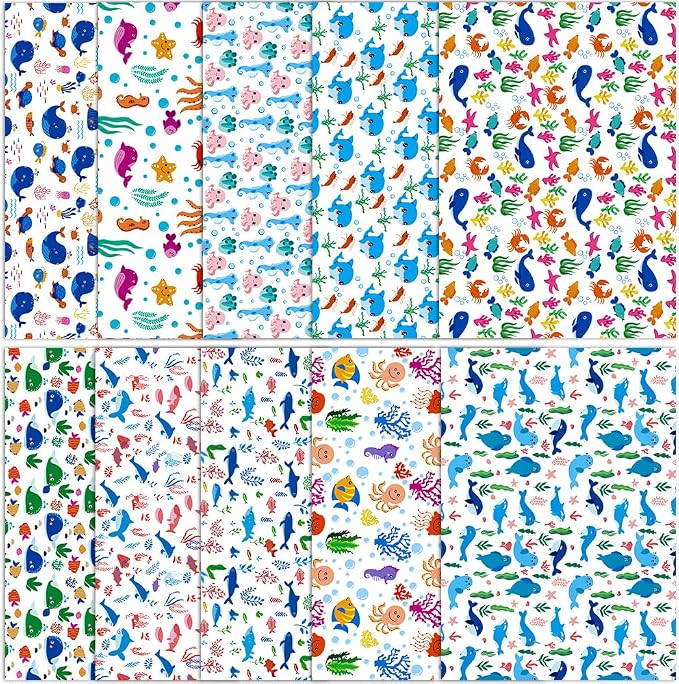 ONEART | 10 Pieces Clear PVC Vinyl Sheets, A4 Size See Through Waterproof Vinyl - Image 3