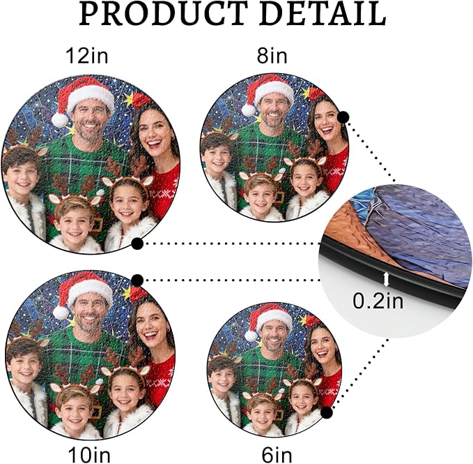 Custom Family Photo Suncatcher, Personalized Faux Stained Glass Window Hanging - Image 2