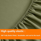 TAIMIT Olive Green Full Size Comforter Set - Image 6