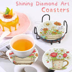 8 PCS Flowers Diamond Art Coasters Kits | Diamond Paintings Coasters - Image 6