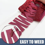 Red Glitter Heat Transfer Vinyl 12" x 5 ft HTV - Image 5