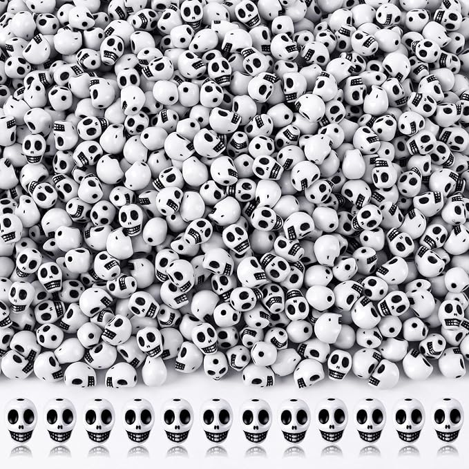 Augshy 700 Pcs Halloween Skull Beads by Augshy